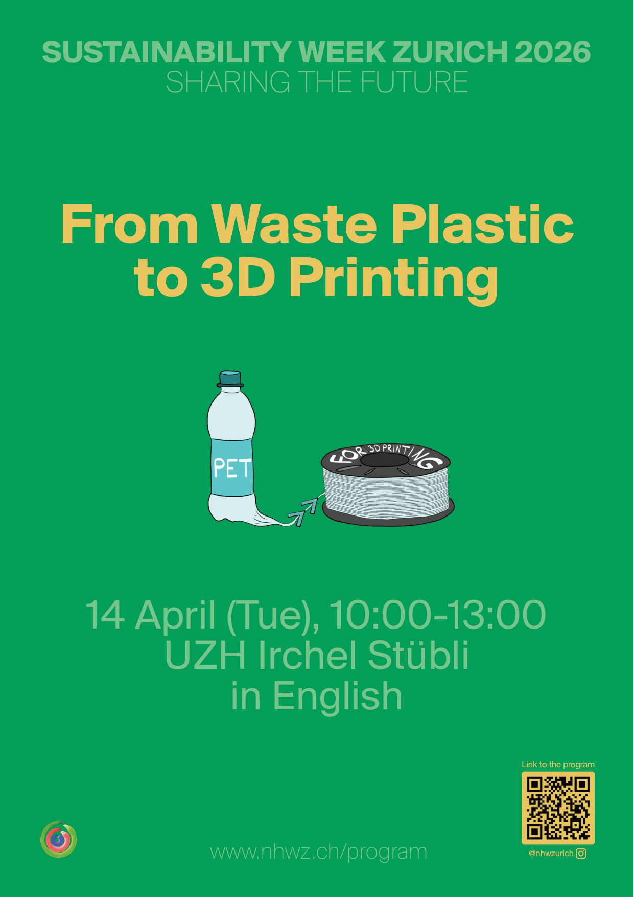 From waste plastic to 3D printing