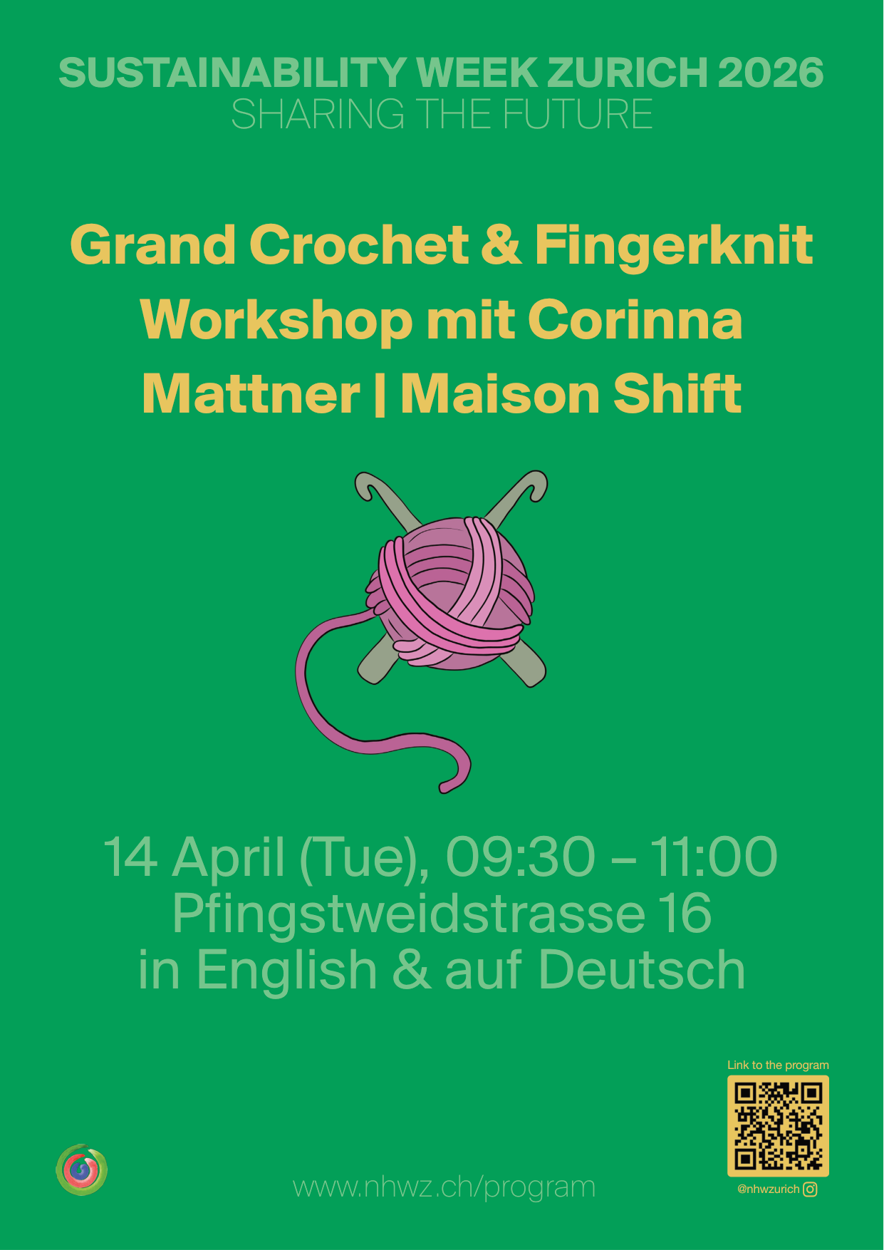 Grand Crochet and Fingerknit Workshop mit Corinna Mattner | Maison Shift