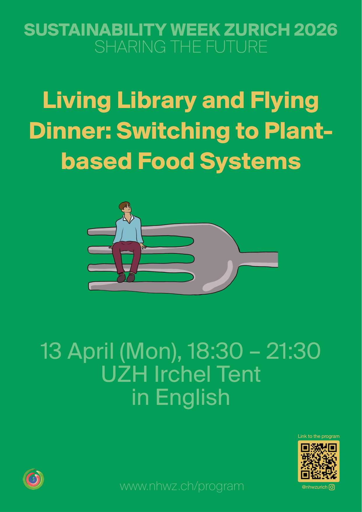 Living Library and Flying Dinner: Switching to Plant-based Food Systems